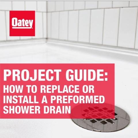 How to Replace or Install a Preformed Shower Drain 