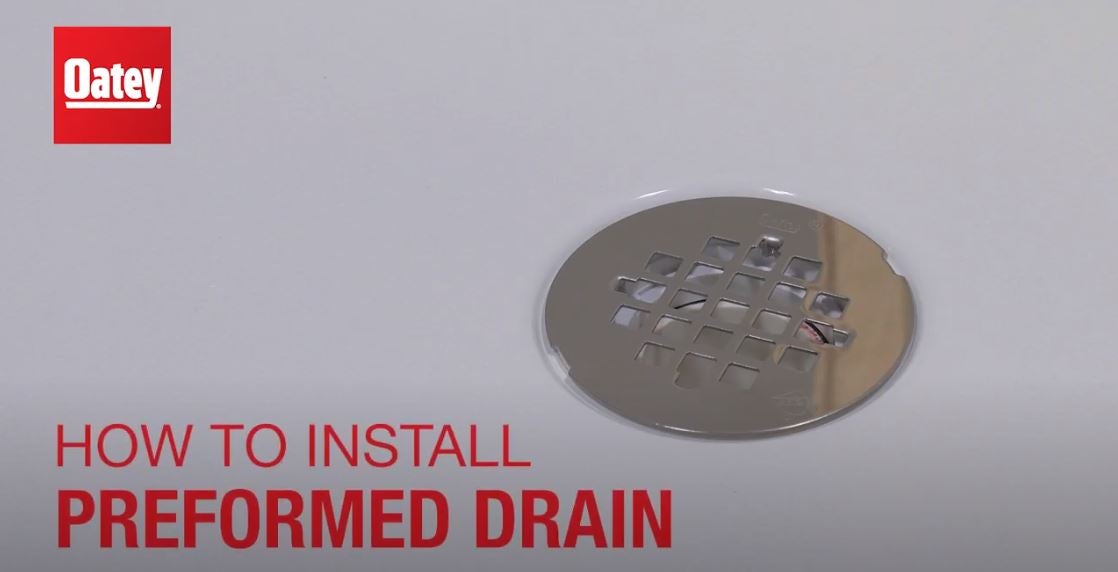 How to Install a Preformed Shower Base Drain Oatey