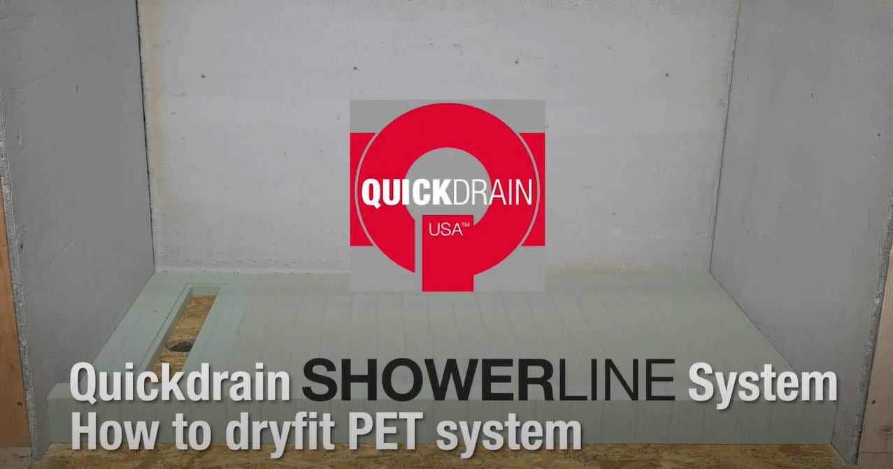 How to Install a Complete Linear Shower Drain QuickDrain ShowerLine