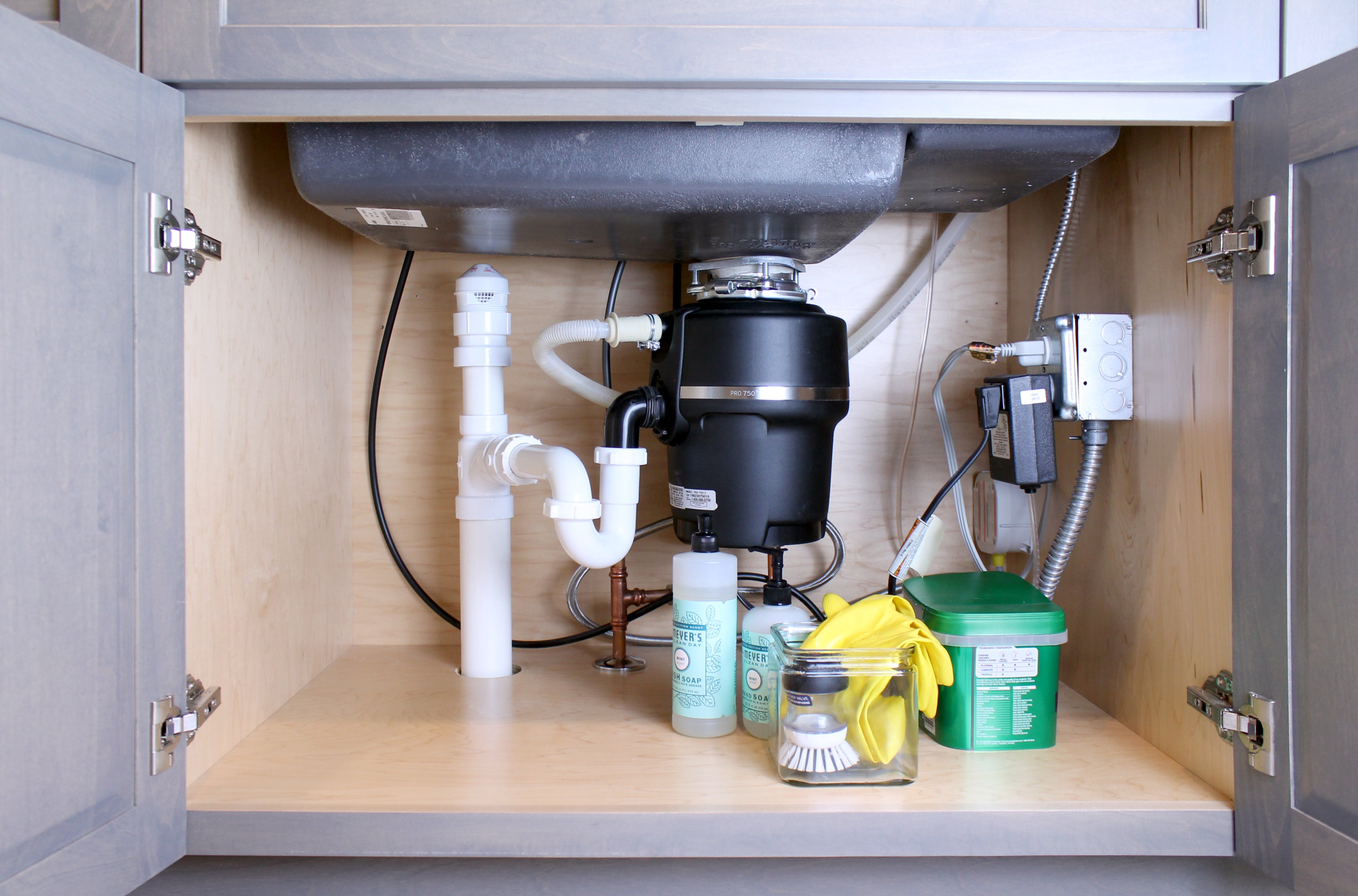 installing aav under kitchen sink