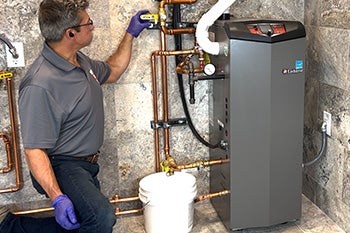 Inspecting a heating system