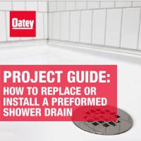 How to Replace or Install a Preformed Shower Drain 